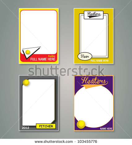 Baseball Trading Card Template Baseball Trading Card Template