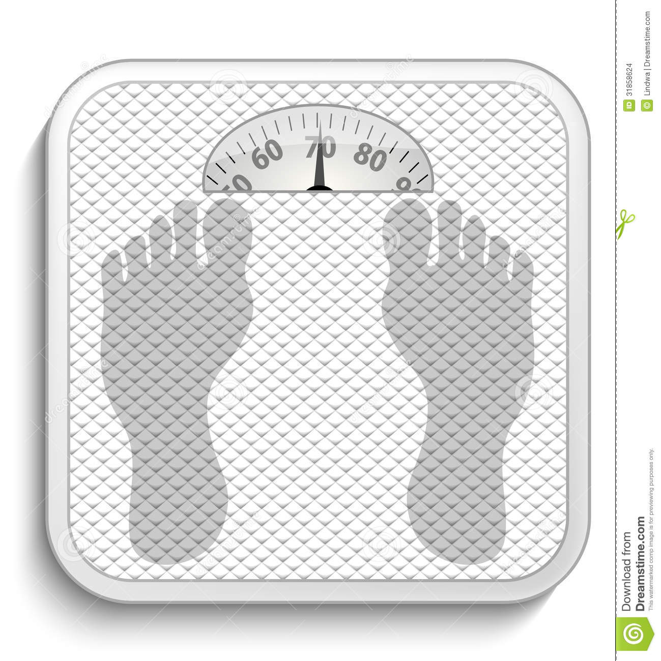 Bathroom Scale Vector