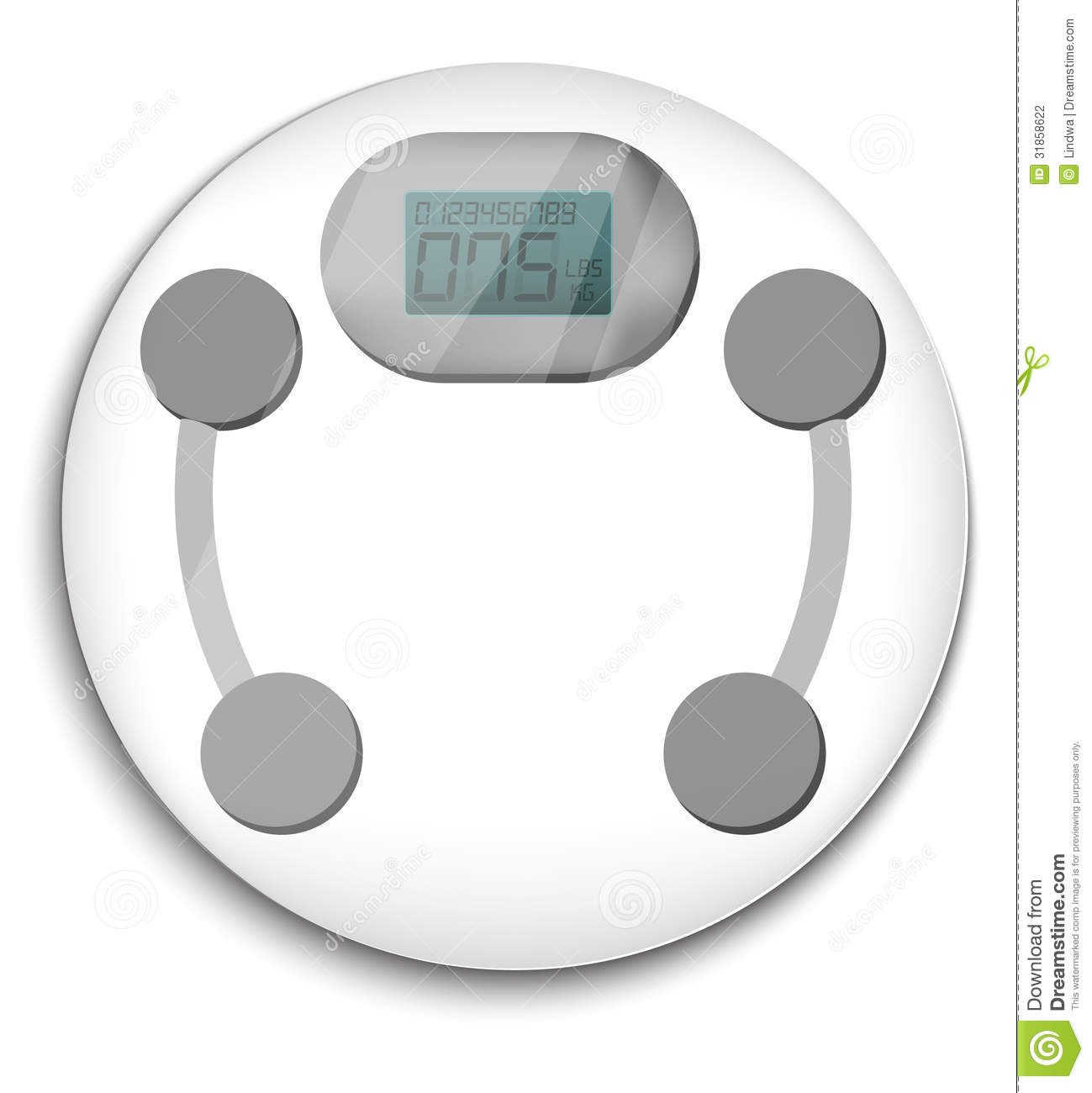 Bathroom Scale Vector