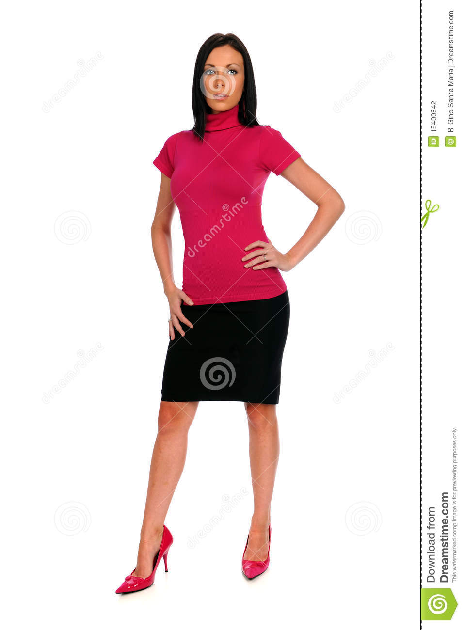 Beautiful Businesswoman Standing