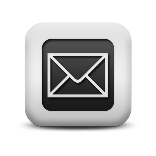 Black and White Email Icon