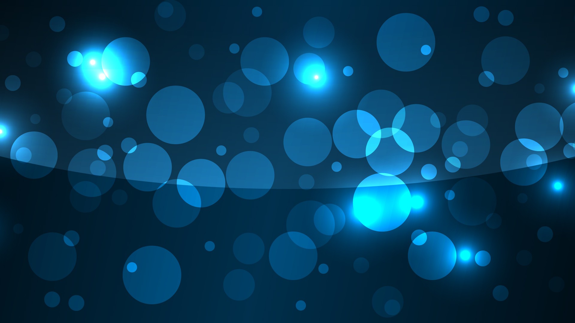 Blue Abstract Circle S Bokeh Background