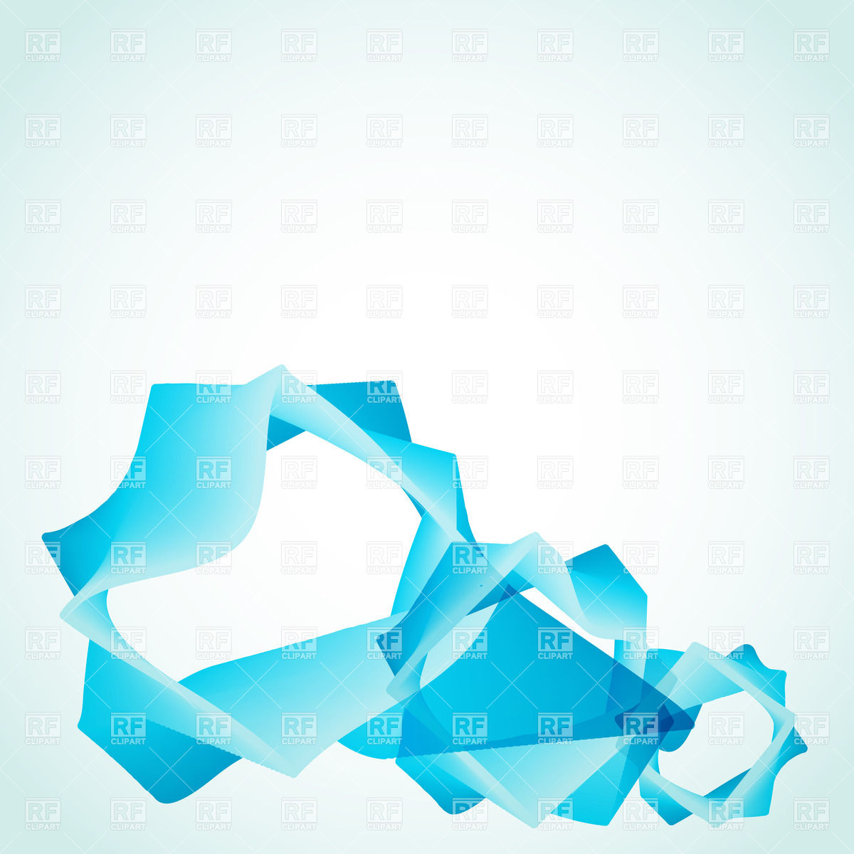 Blue Abstract Shape Vector