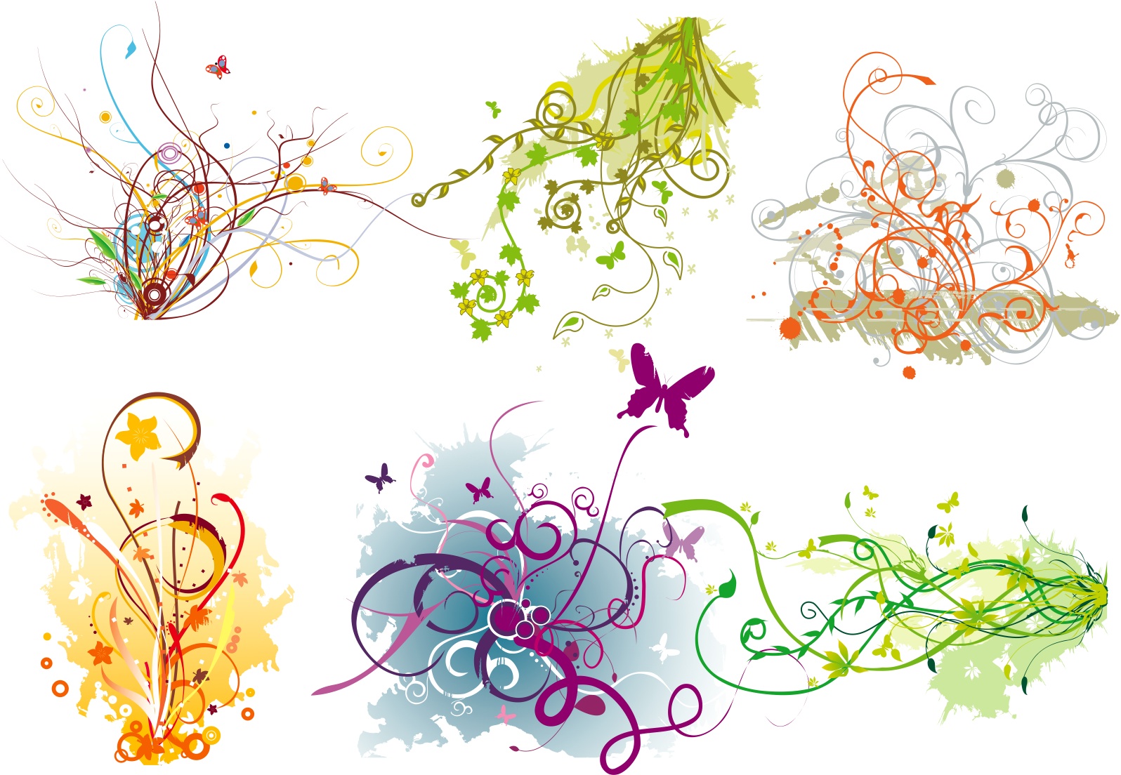 15 Vector Flourish Clutter Designs Images