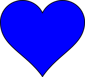 Blue Heart Shape Clip Art