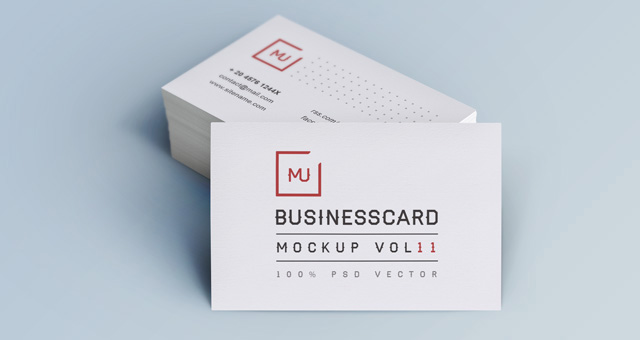 Business Card Mock Up Template PSD