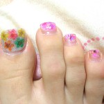 Butterfly Toe Nail Design