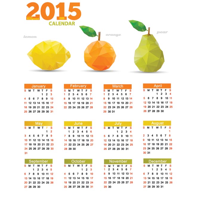 Calendar-2015-Template-Vector