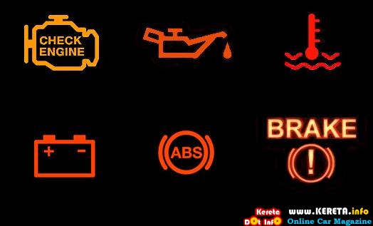 Car Dashboard Warning Lights Symbols