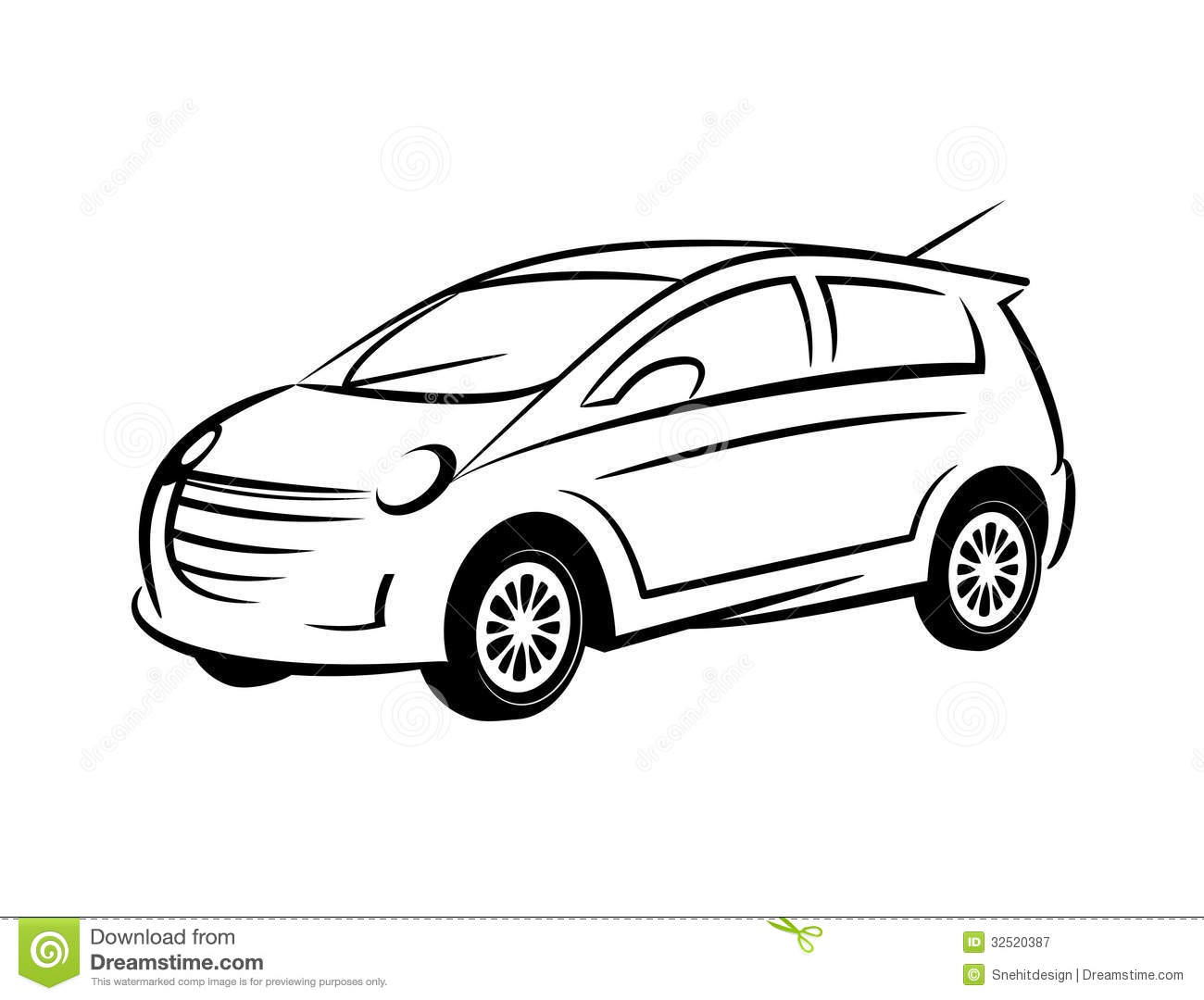 Car Line Drawing