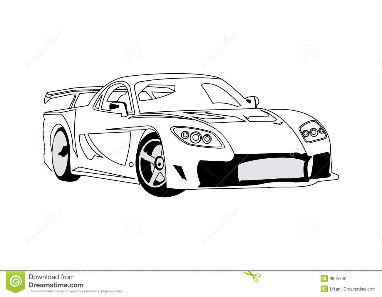 Car Line Drawing