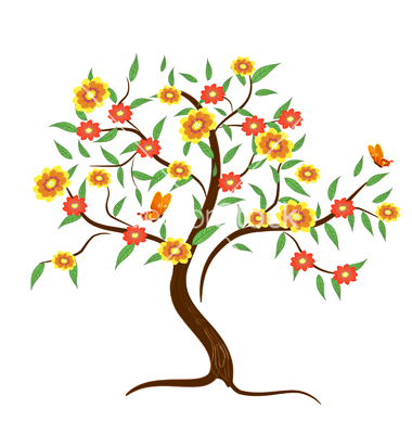 Cartoon Flower Tree
