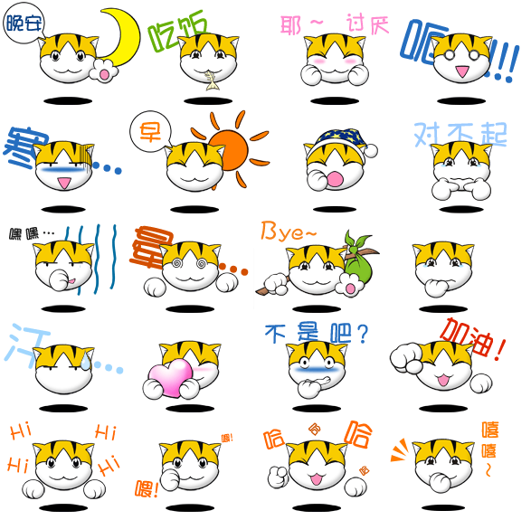 Cat Smiley-Face Emoticon