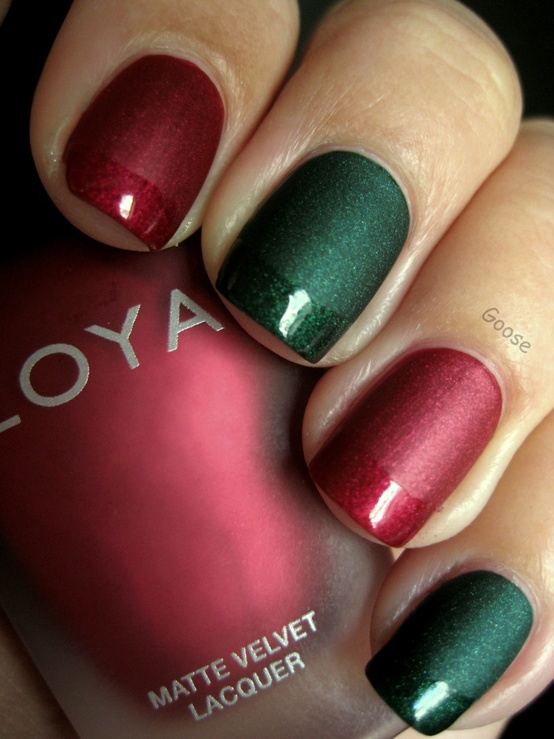 Christmas Matte Nails