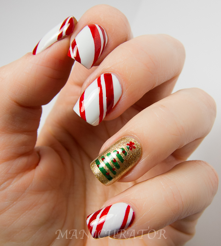 14 Photos of Cool And Easy Christmas Nail Designs