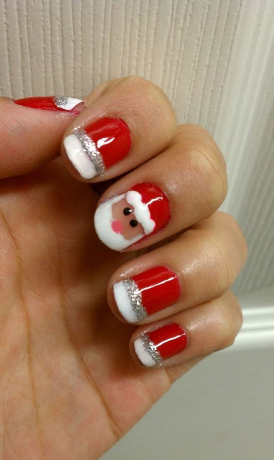 Christmas Santa Nails