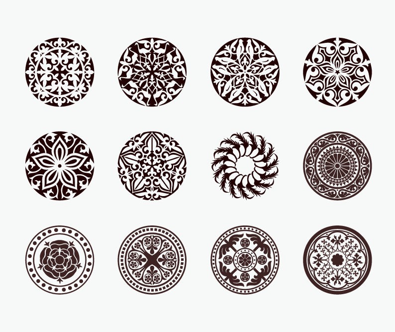Circle Vector Ornaments Circle Vector Ornaments