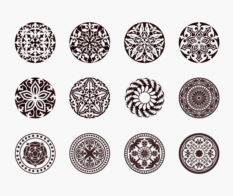 Circle Vector Ornaments