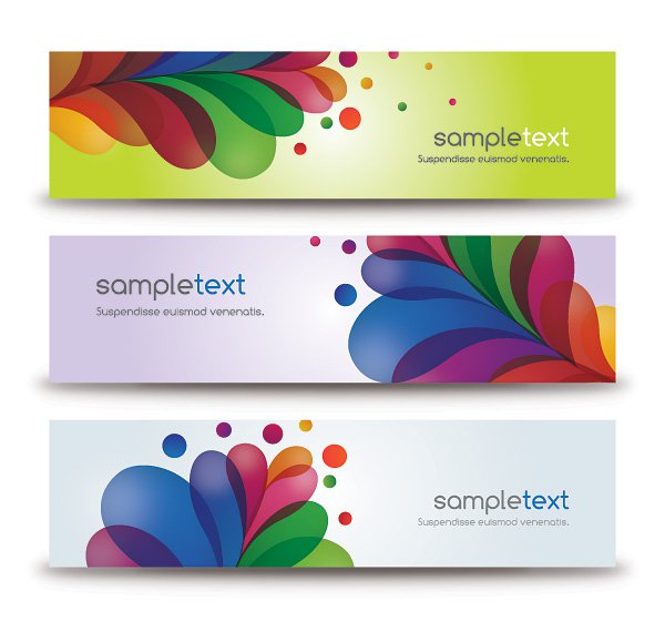 Colorful Banners Vector Free