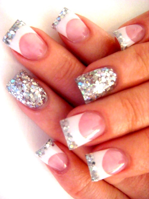 Cute Glitter Acrylic Nail Designs