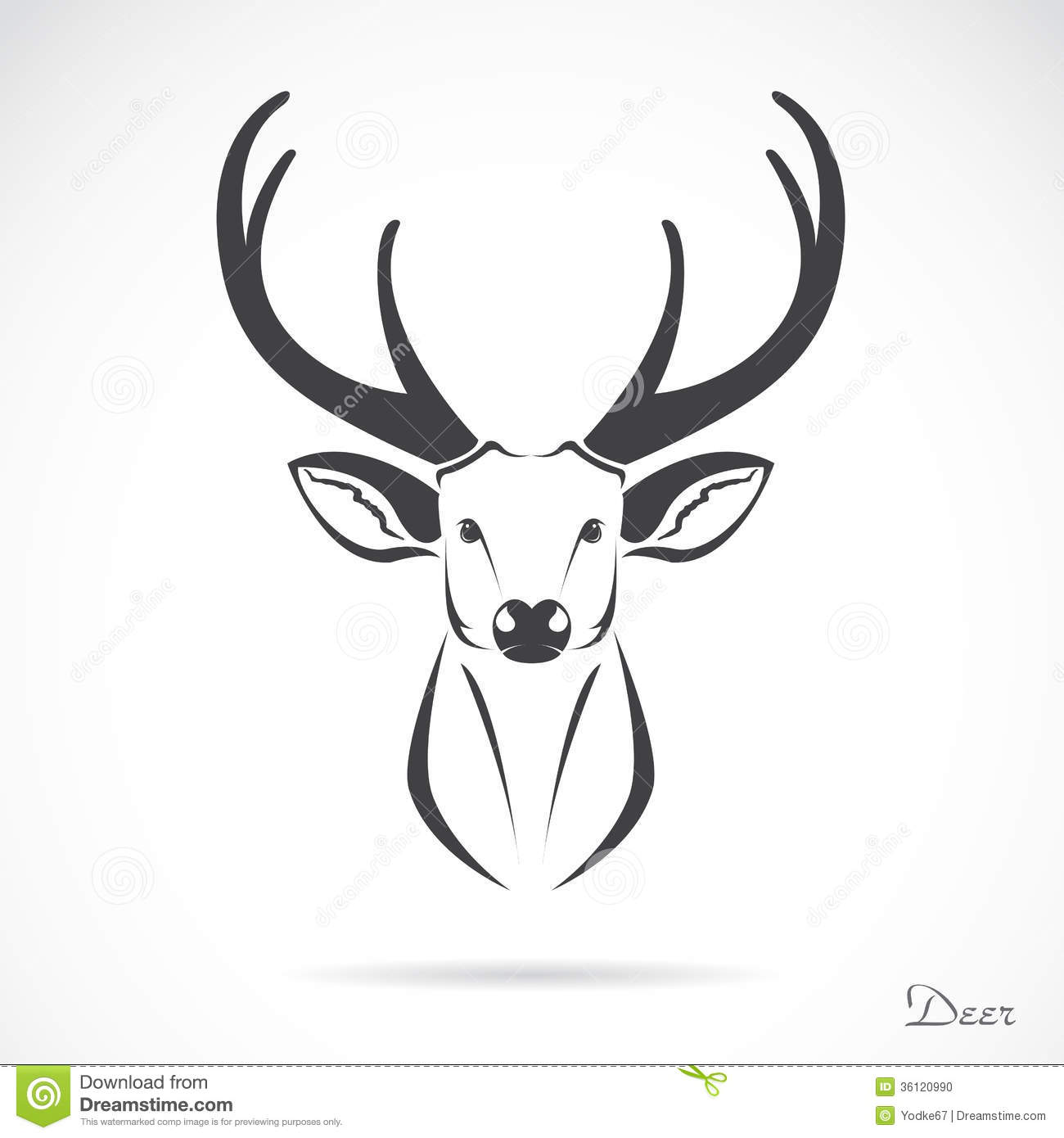 Deer Head Vector