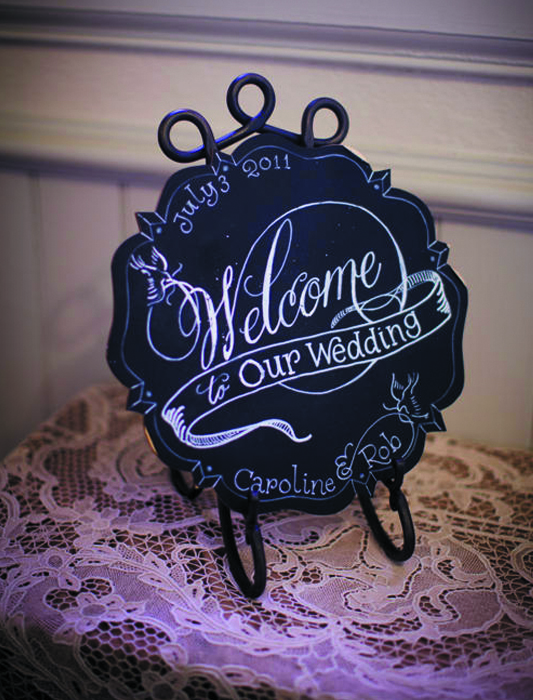 DIY Chalkboard WelcomeSign DIY Chalkboard WelcomeSign