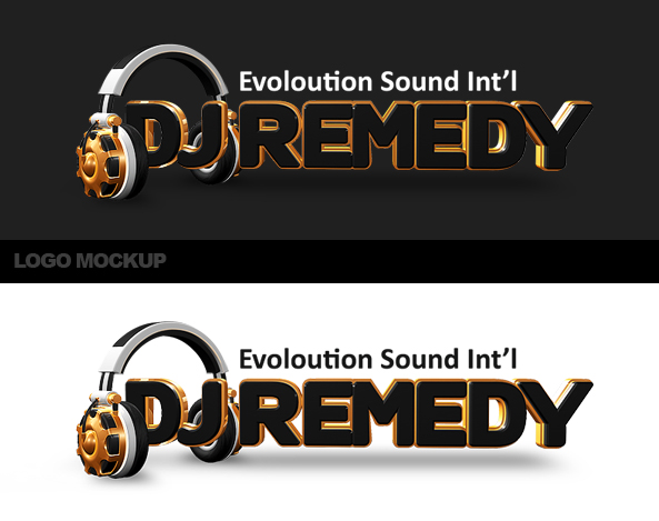 DJ Logo Design PSD