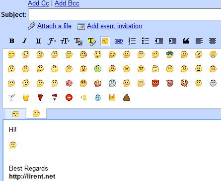 Download Emoticons for Gmail