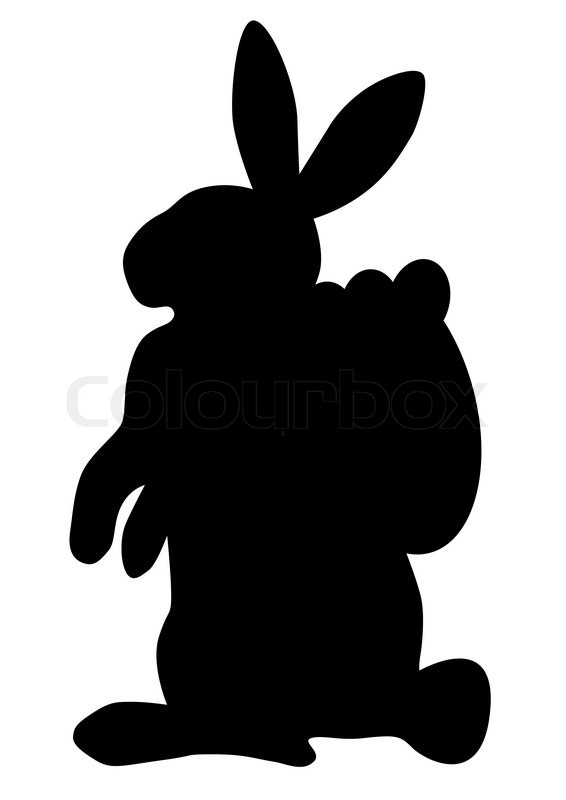 Easter Bunny Silhouettes