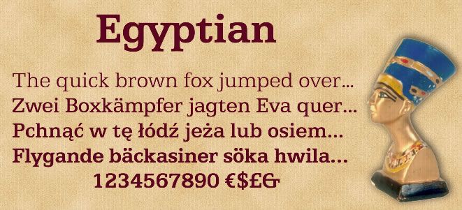 Egyptian Graphic Design Font