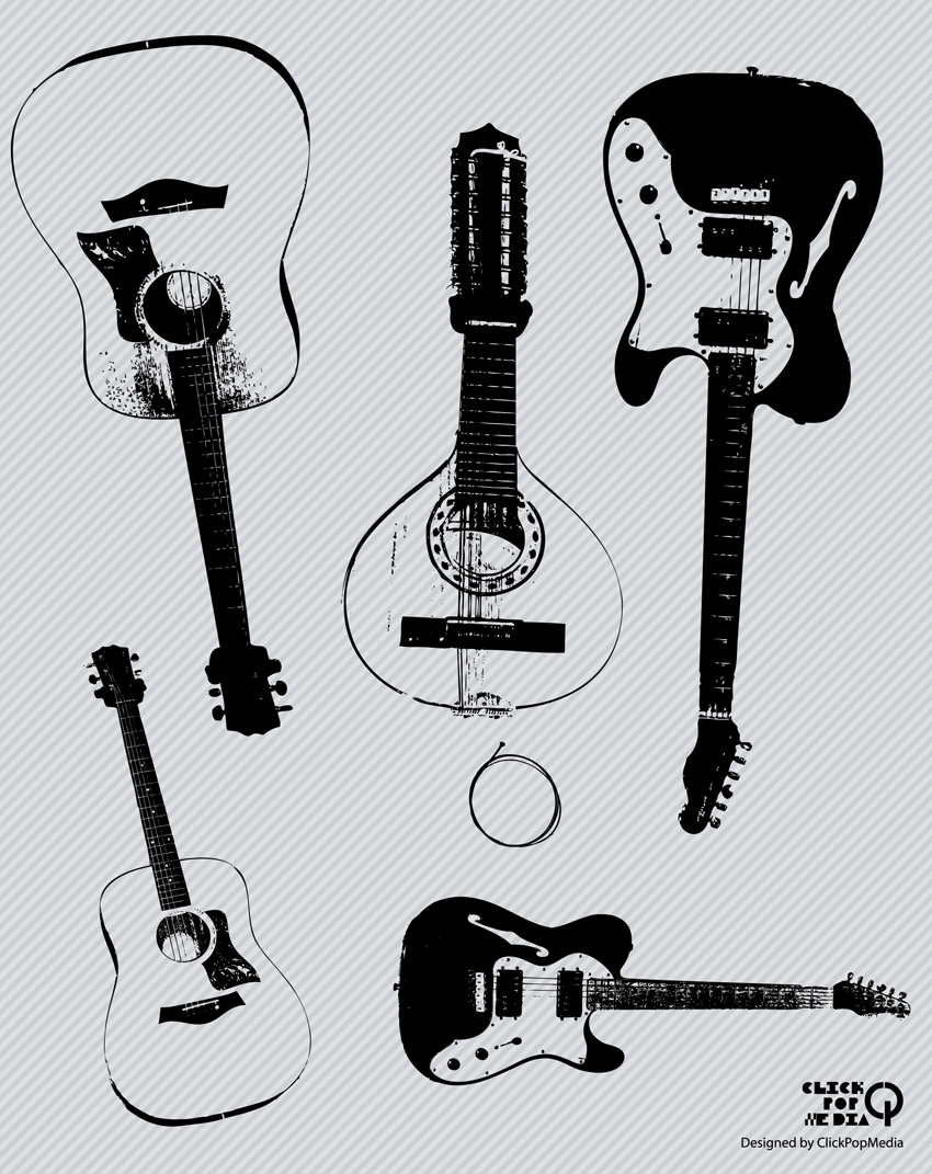 Electric Guitar Free Vector Graphics