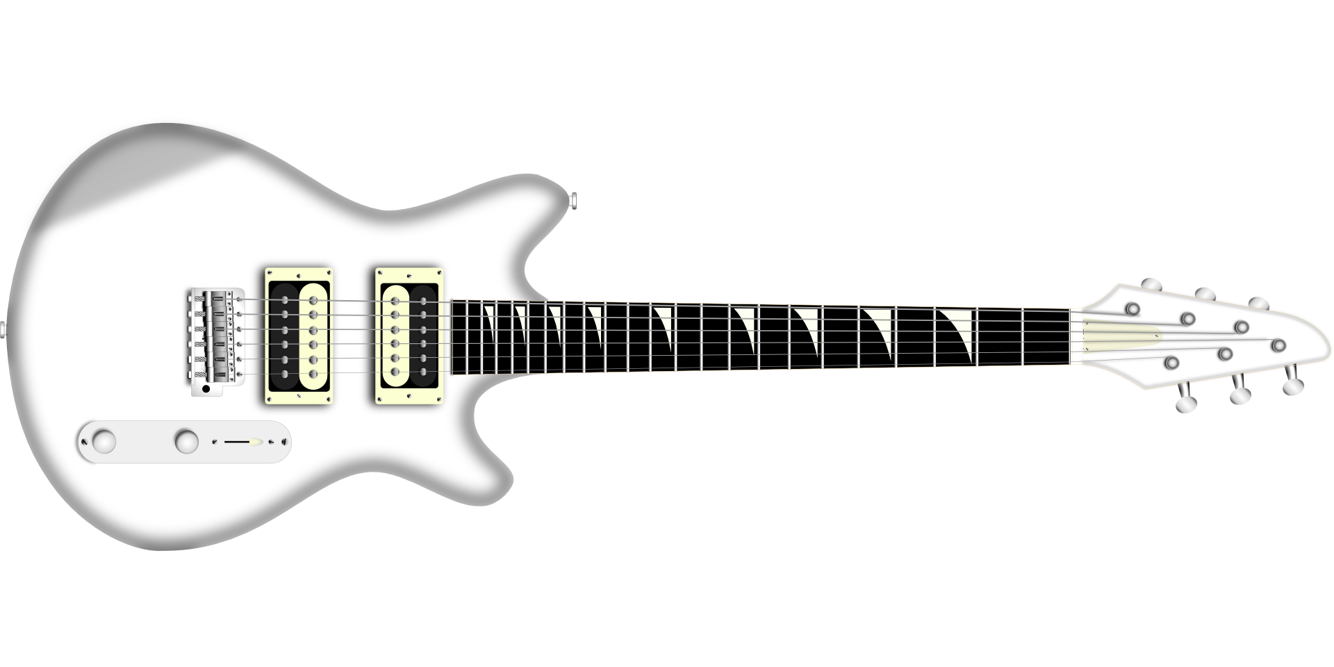 Electric Guitar Outline Vector