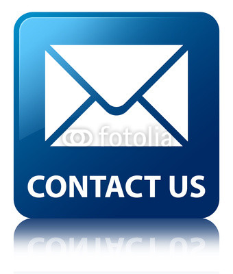Email Contact Icon Blue Square