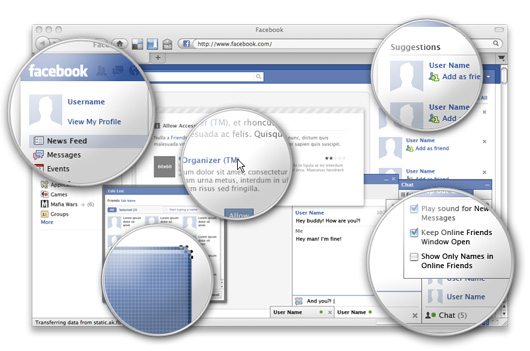 Facebook GUI PSD Facebook GUI PSD