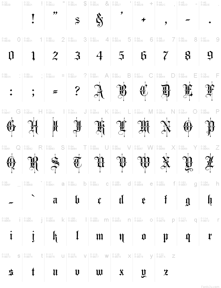 Fancy G Font Letters