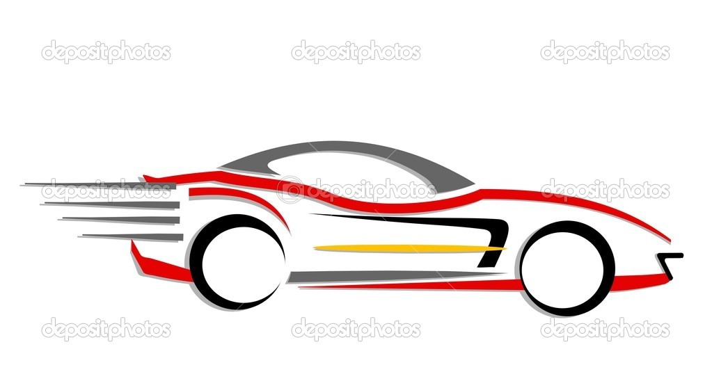 Fast-Moving Car Cartoon