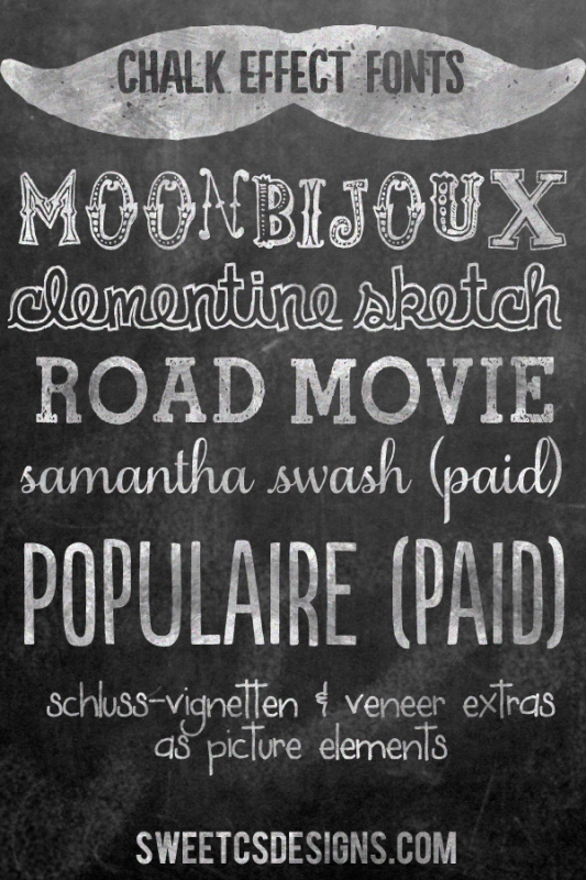 Favorite Chalk Fonts Favorite Chalk Fonts