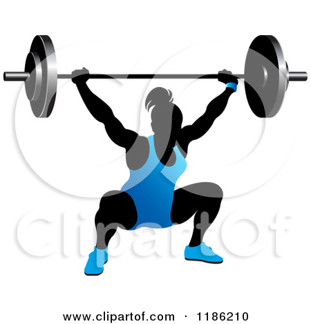 Female Weight Lifting Clip Art