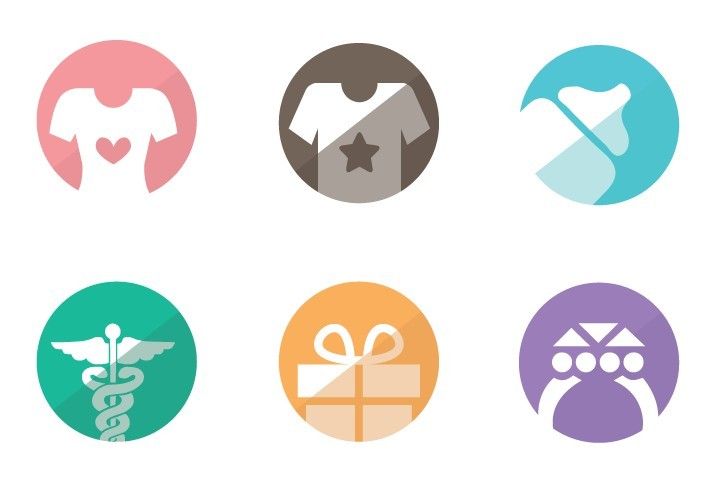 Flat Category Icons Flat Category Icons