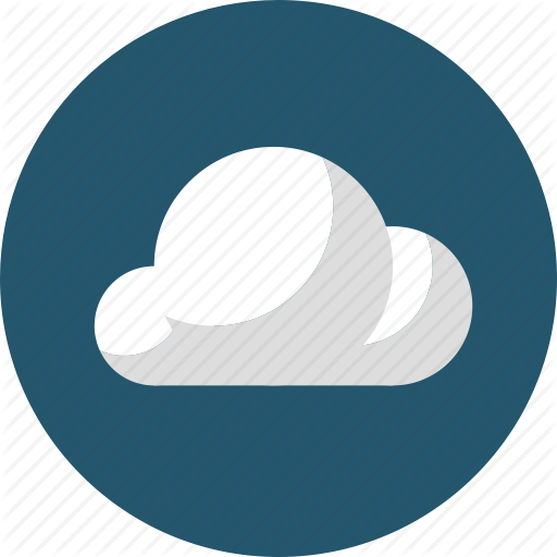 Flat Cloud Computing Icon Flat Cloud Computing Icon