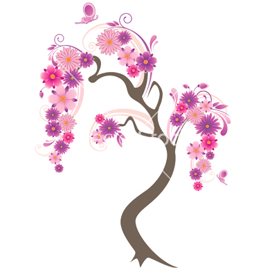 Flowering Tree Drawing