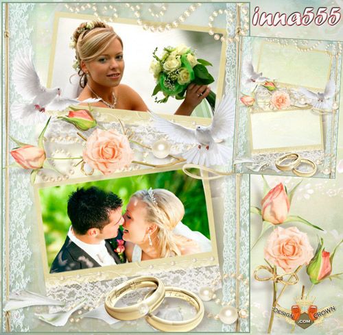 Frame for Wedding Bride and Groom