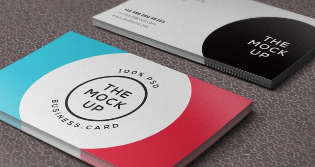 Free Business Card Mock Up Psd
