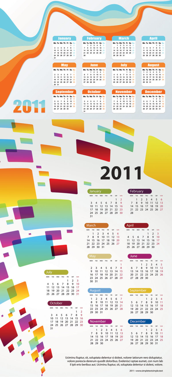Free Calendar Design Templates