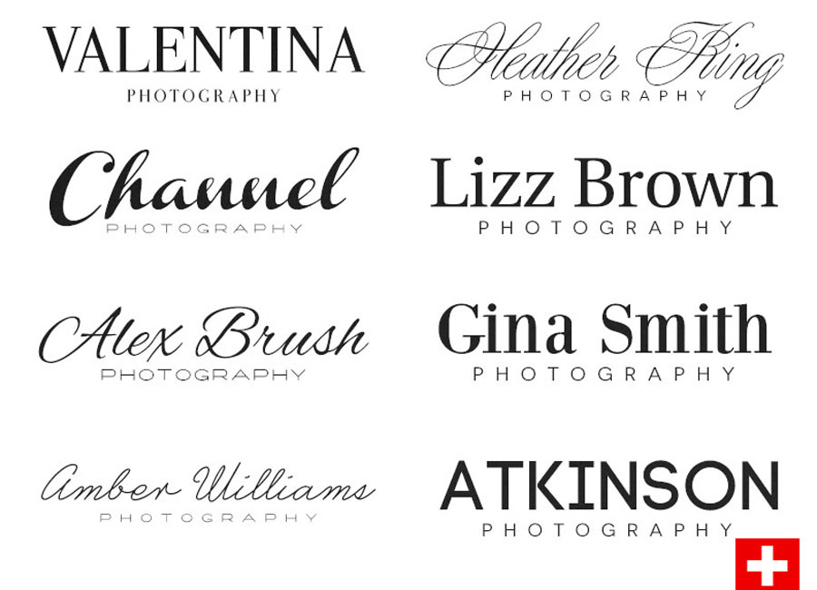 Free Fonts for Photography Logo