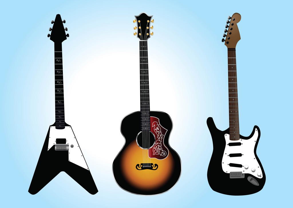 Free Guitar Vector Graphic