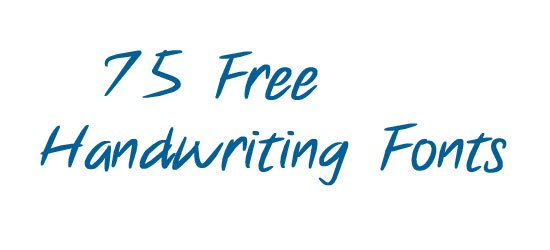 Free Handwriting Fonts