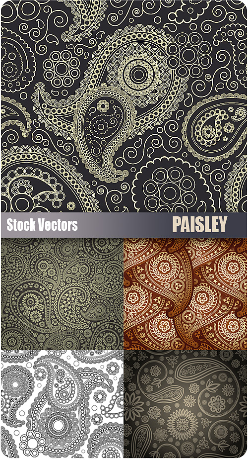 Free Paisley Vector Patterns
