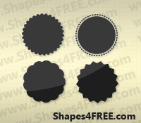 Free Photoshop Badge Shapes