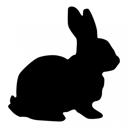 Free Printable Rabbit Silhouette